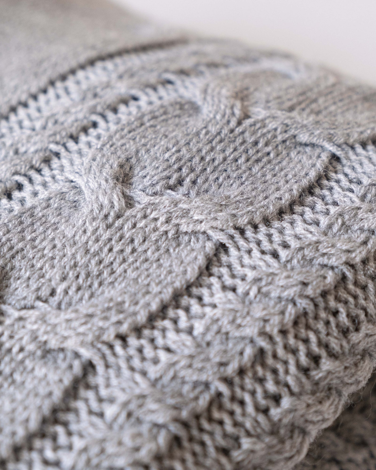 Frazada Estrella de tejido de punto color gris – Riposo